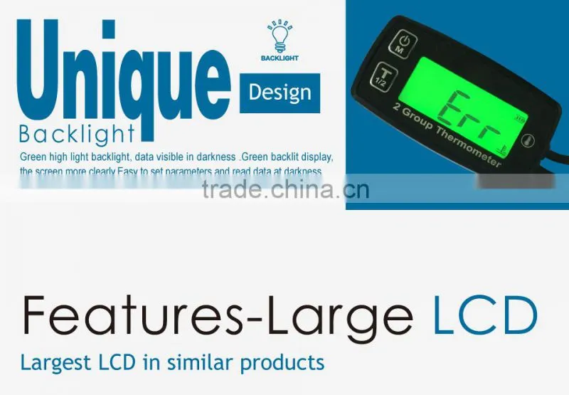 Digital LCD Engine Thermometer Temperature Meter