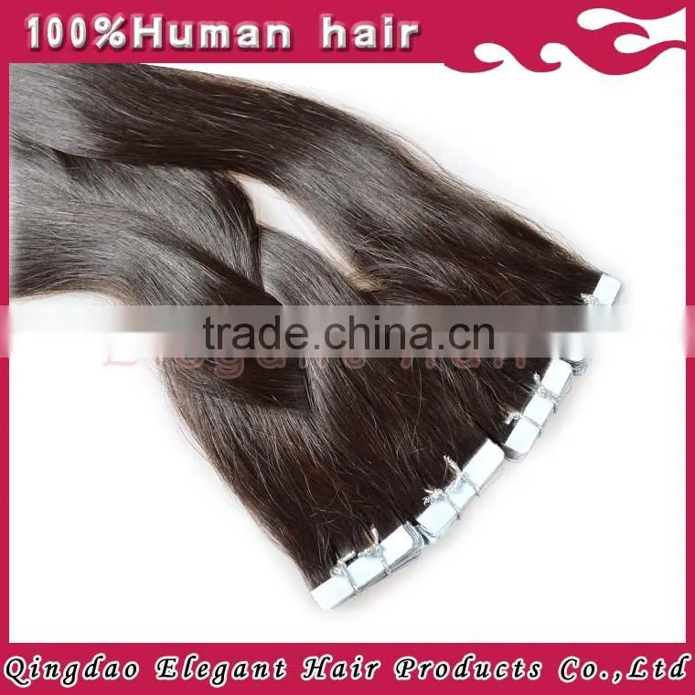 Wholesale indian Extensions Straight Human tape in Hair Weft