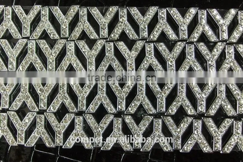 DIY 10mm Rhinestone Slide Letters