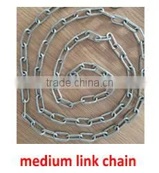 5mm Iron Hot Dipped Galvanized Long Marine Link Chain
