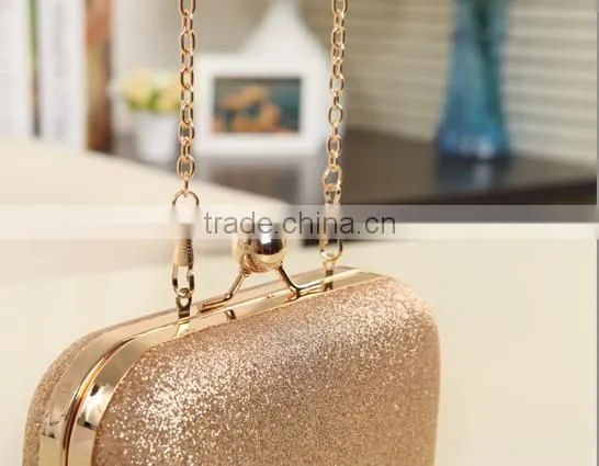 New shining evening bag wholesale ladies small box bag