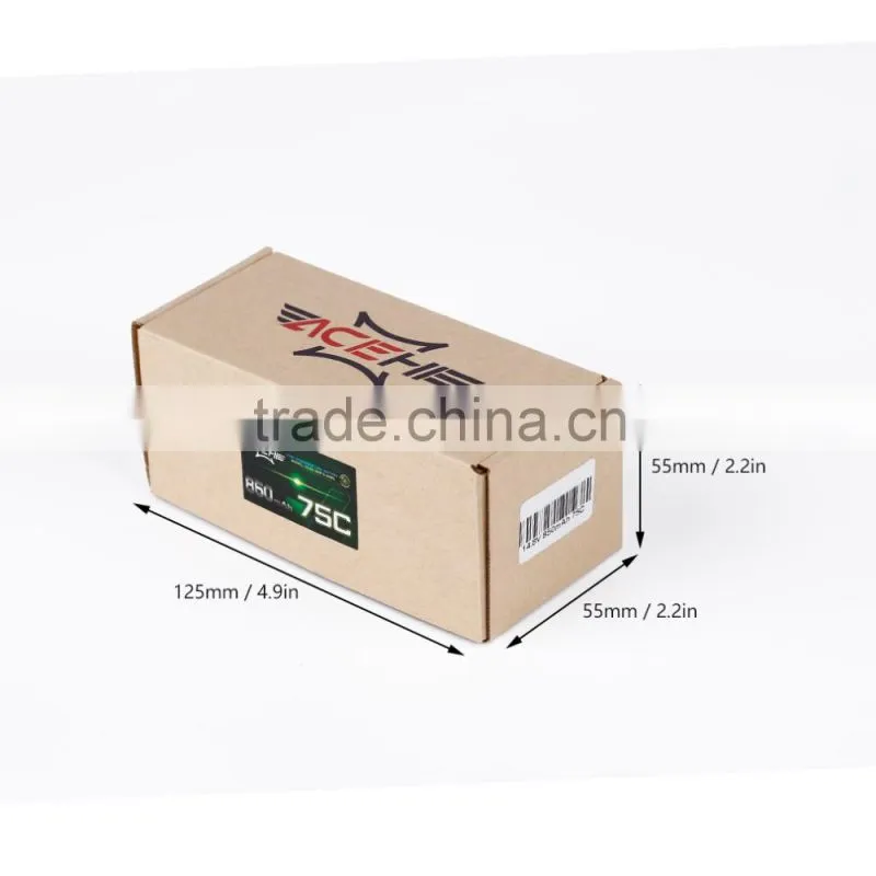 ACEHE 14.8V 850mAh 75C Capacity High Rate Lipo RC Battery