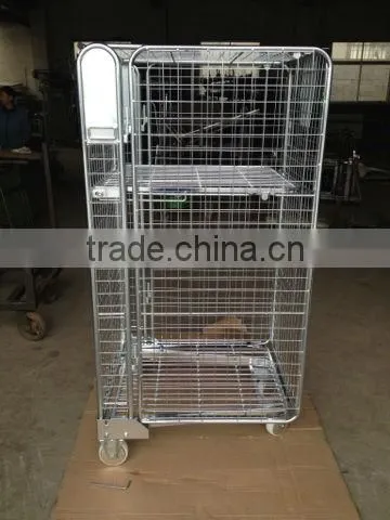 4 side foldable roll container / gavlanized roll container