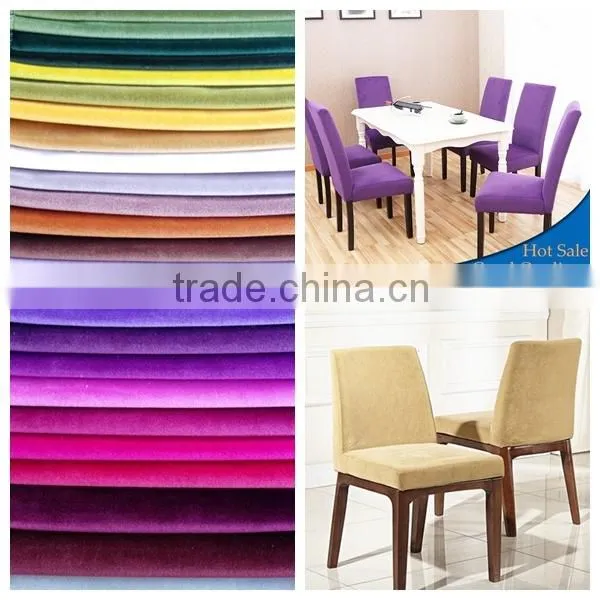 Modern Polyester Tricot Velvet Dining Chair Fleece Fabric For Restaurant And Upholstery