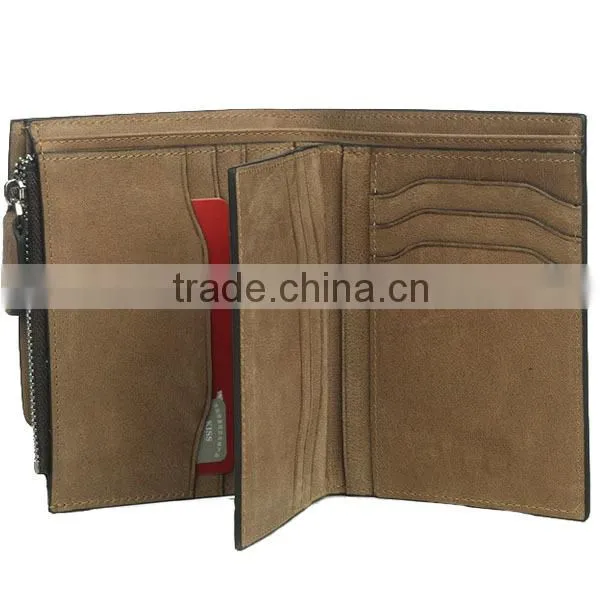 Hot selling and popular Men's Wallet, genuine leather wallet, man leather wallet