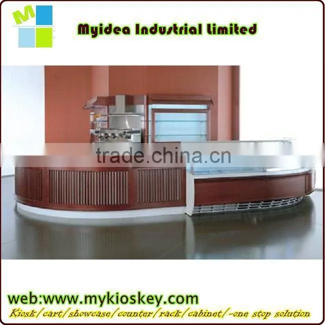 white glass modern reception counter led light bar counter