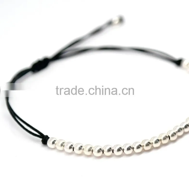 Newest Fashion beads man wrap bracelet and braided rope bracelet