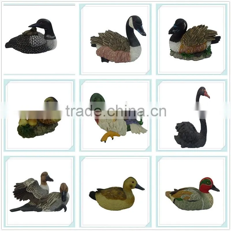 factory custom resin goose figurine for home decor
