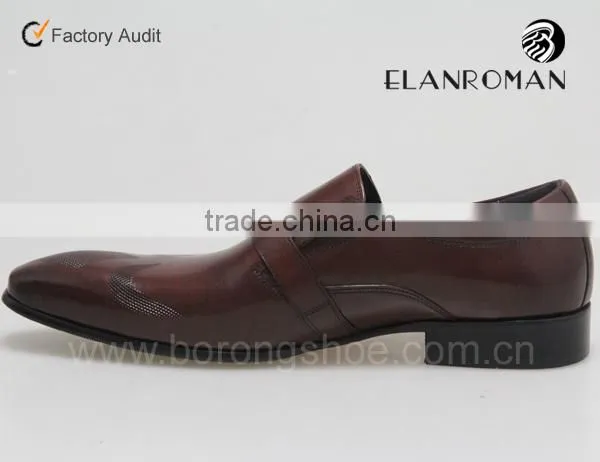 Fashion pointed toe leather men shoe