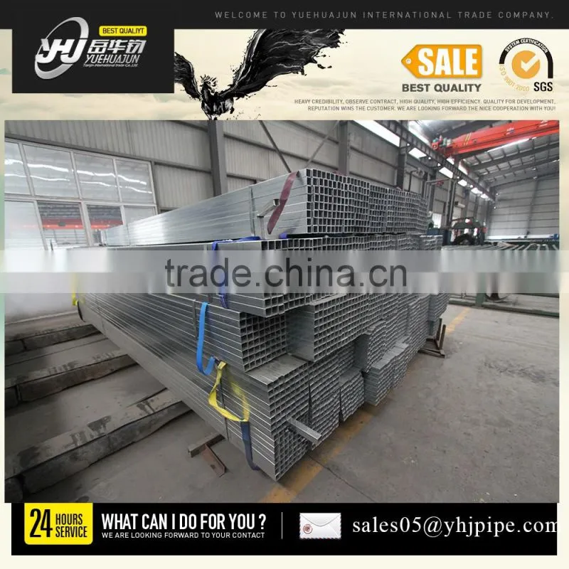 2016 hot square pipe/gi square pipe/galvanized square pipe