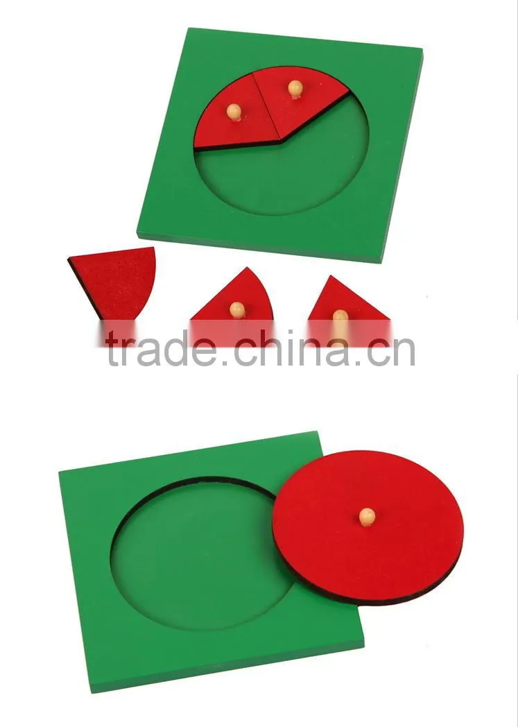 High Quality Preschool Montessori Toy of Montessori Material Metal Inscribed & Concentric Figures
