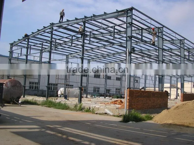 large span prefabricated high rise turnkey steel warehouse