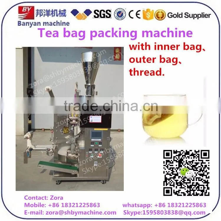 Automatic Tea bag with string and label packing machine Made in China