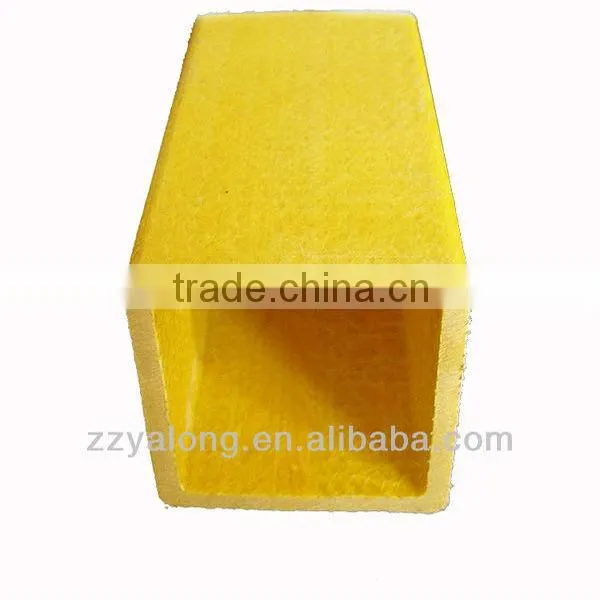Fiberglass Pultrusion Rectangular hollow pipe tube