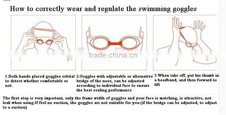 Excellent performance silicone anti fog swim mask goggles