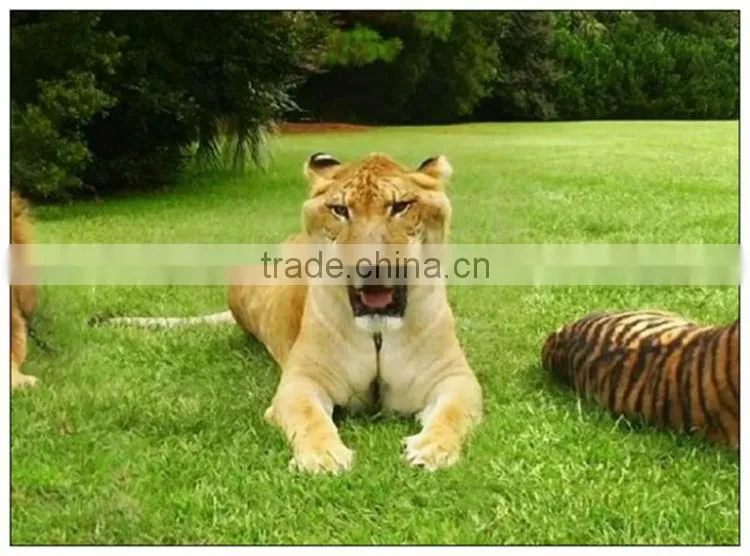 Hot sale animatronic emulation realistic robotic resin animals tiger