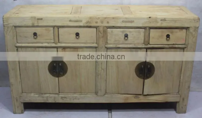 Chinese antique natural reclaimed wood cabinet