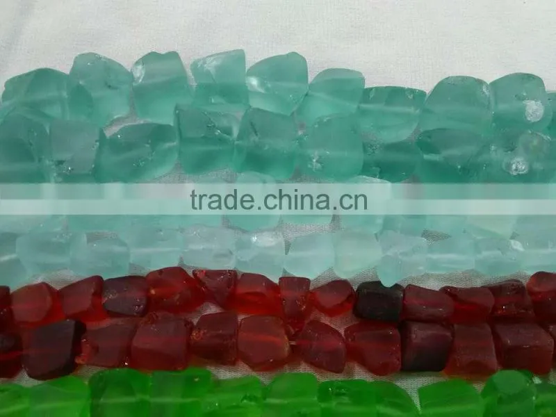 Mixed color glass gemstone rough manufacturer