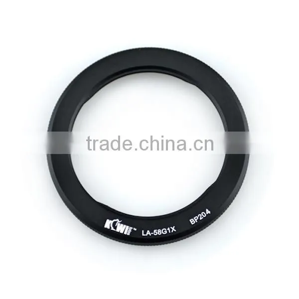 Kiwifotos Lens adapter tube LA-58G1X provides 58mm filter mount for Canon PowerShot G1X Digital Camera