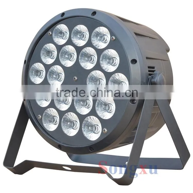dj strobe effect par lighting 18pcs 10w par led light disco lighting
