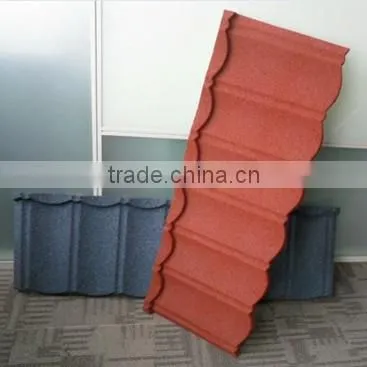 Metallic Colorful Sand Coated Steel Roofing Tiles