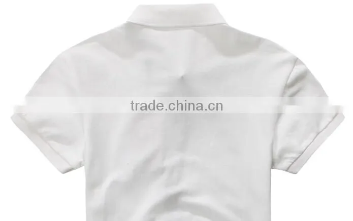fashion design new short sleeve men white polo shirt