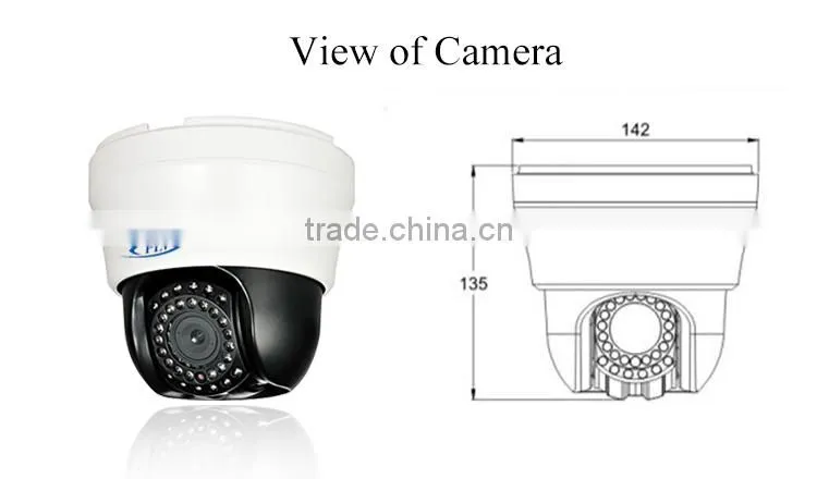 1080P pan tilt zoom night vision wireless ip infrared surveillance ir wifi ptz camera