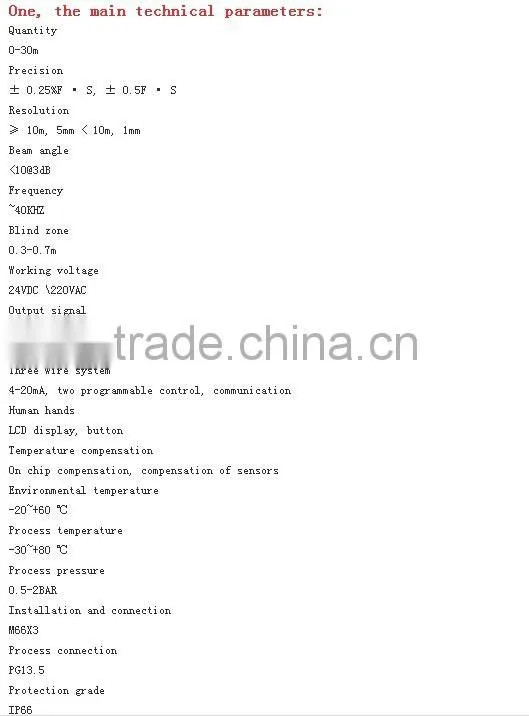 Economic ultrasonic sensor liquid fuel level meter