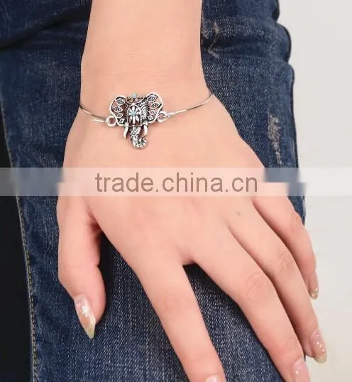 >>SW16567 promotion turquoise elephant bracelet/