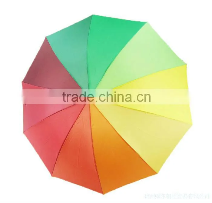 3 folding rainbow gift umbrella wholesale folding super size umbrella