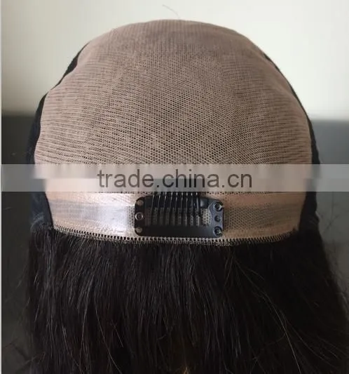 Alibaba express wholesale factory direct price 1B# 14" 100% Brazilian human hair Silk forehead full hand tied wig