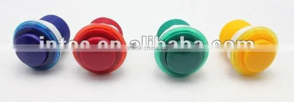 28mm Video arcade game blue plastic push button switch