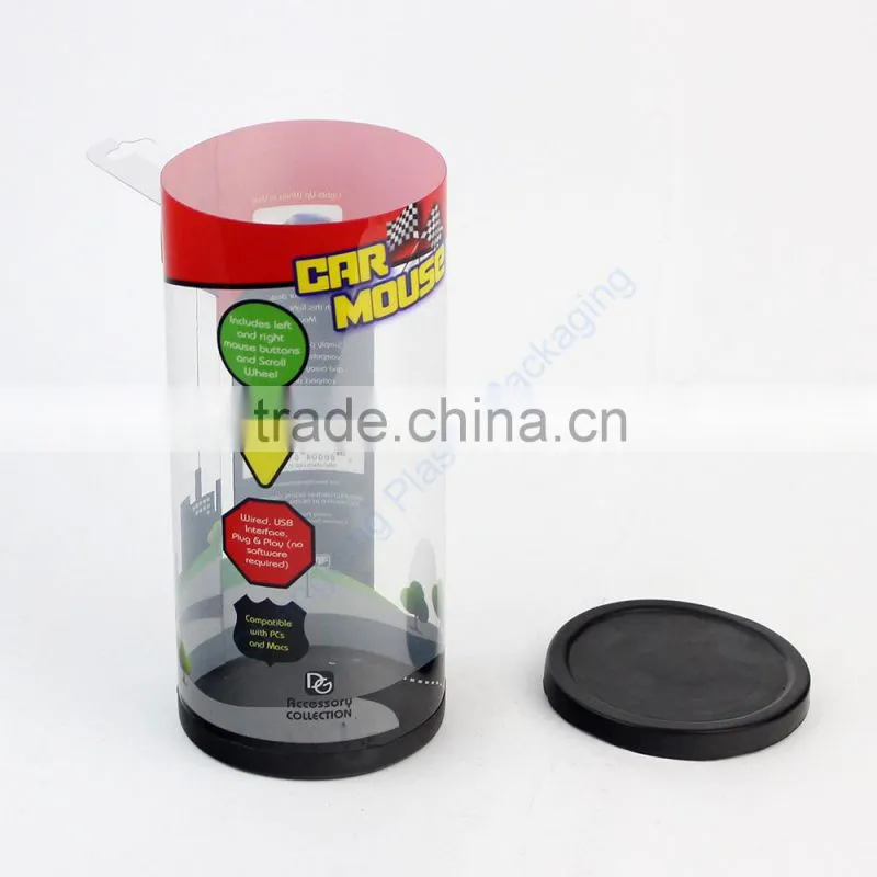 Customized Wholesale Round Plastic Packaging Box for Toys
