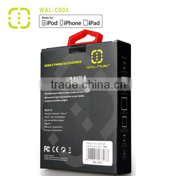 walnut brand high quality high power mfi certified cable