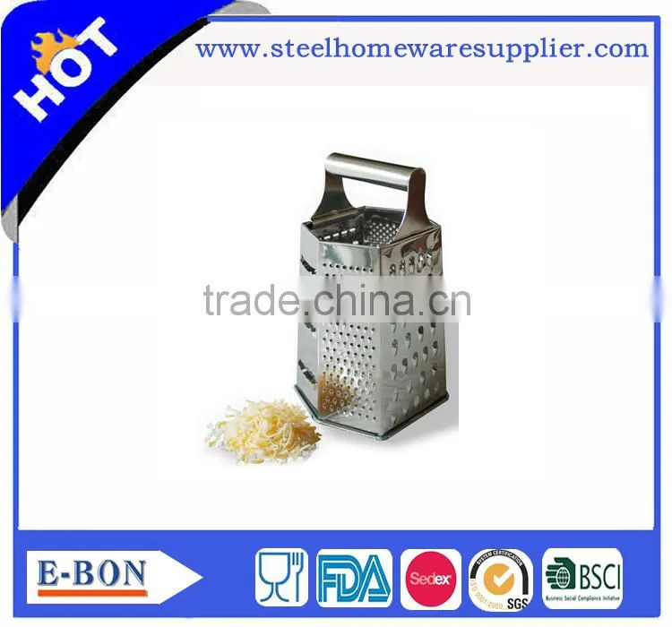 Cheese Grater 6-sided Stainless Steel Box Grater Kitchen Tool