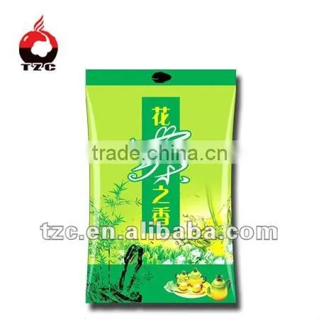 Popular side gusset plastic tea vacuum bag with custom logo design printing