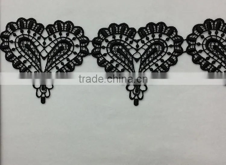 New Products on China Embroidered Fancy Embroidery Lace Trim For Garment