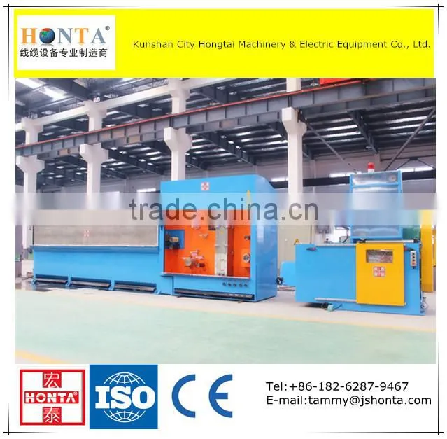 Aluminum Rod Breakdown Machine With Annealer, Wire and Cable Making Equipment