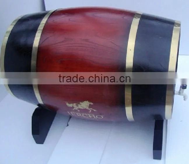 factory direct sale printing logo wooden wine barrel,welcome to order