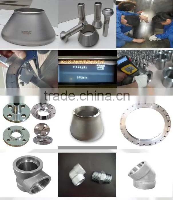(BSX) BW Butt Welding Stainless Steel Pipe Fittings Flanges Gr 1 2 5 7 11 12 TP 304 316 Q235 Q345