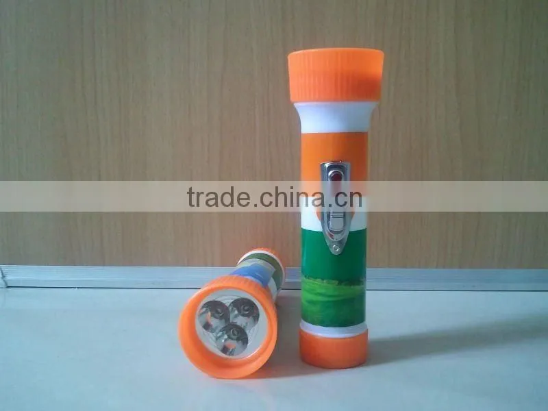 2 D size battery plastic flashligt led bulb