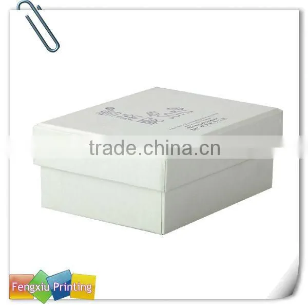 White Cardboard Shoe Box with Tissue Paper