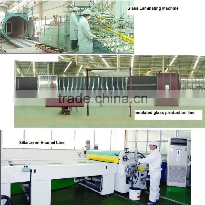 Tempered silkscreen printing glass panel with AS/NZS2208:1996, BS6206, EN12150 certificate