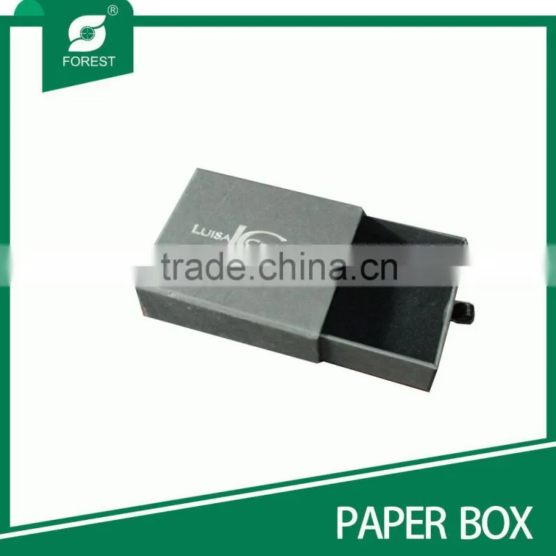 Quality paper drawer box grey cardboard box for wholesaler