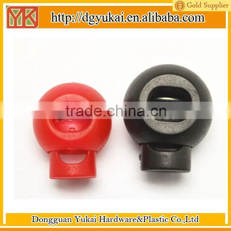 Yukai spring adjustable stopper,plastic adjustable cord end for rope