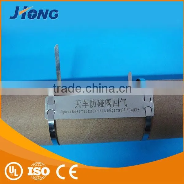 lasered stainless steel marker plated