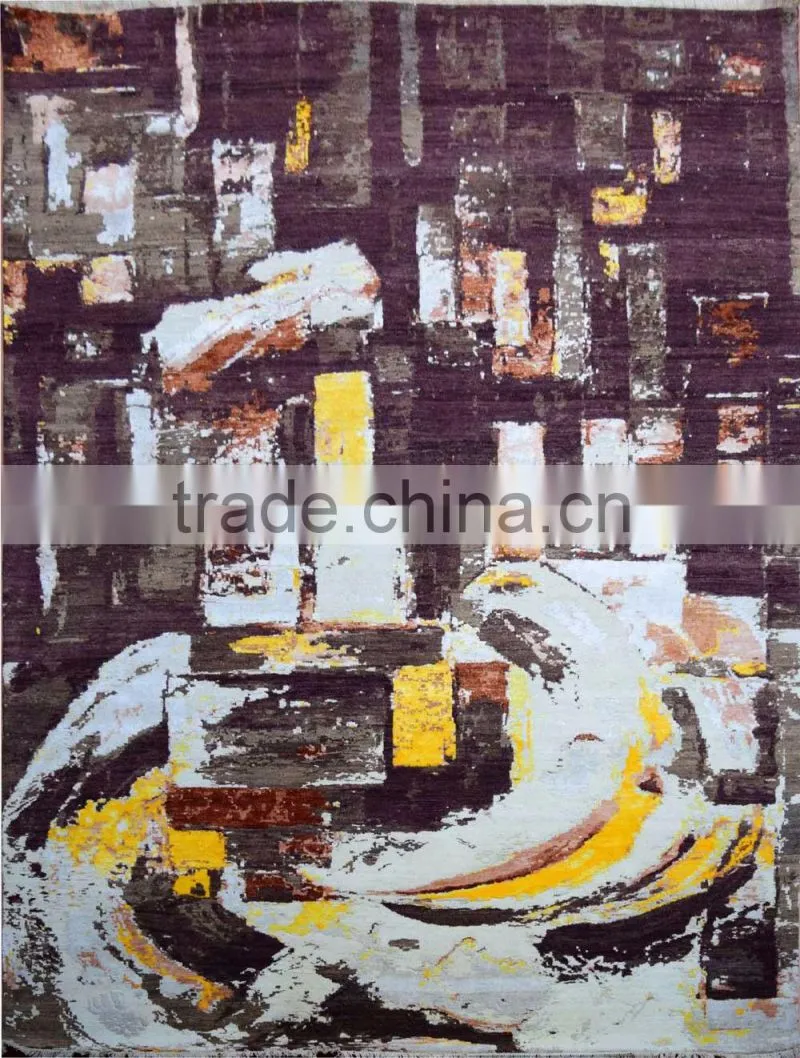 Modern Wool Bamboo Silk Carpet