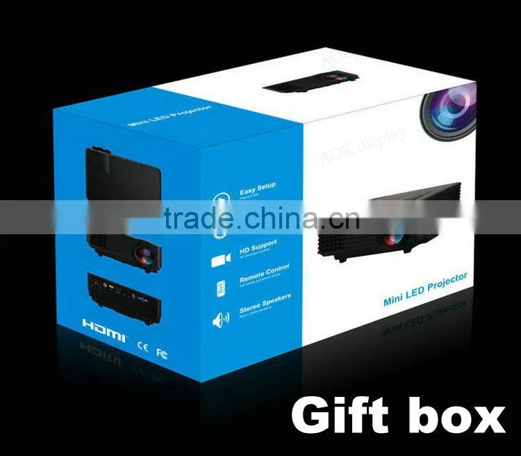 Support 1920*1080 Cheap Home Theater Digital Video Portable Game HD 1080P LCD Mini 3D LED The Projector/ Projetor/Proyector