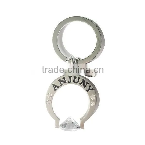 New design metal key holder with multi charms
