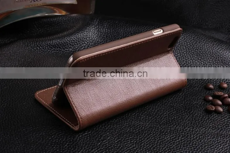 2015 Wholesale Phone Case For Business Men Plain Leather Case For iPhone 6